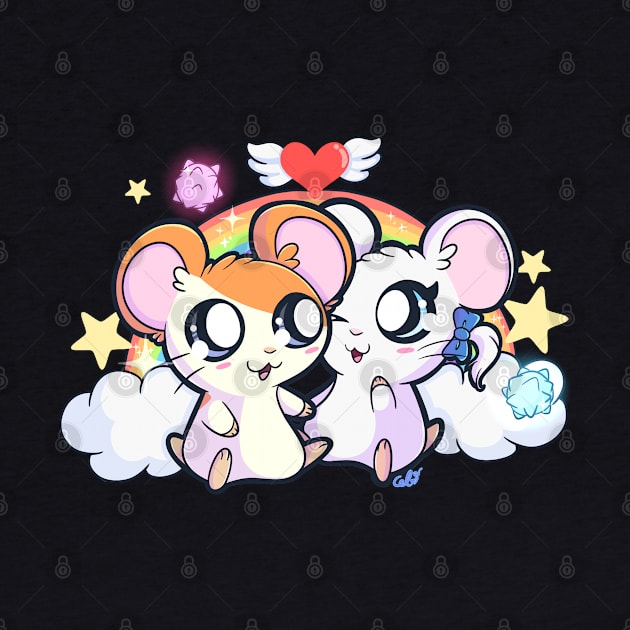 Hamtaro and Bijou by FloofflebuttArts